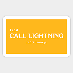 D&D: Call Lightning Sticker